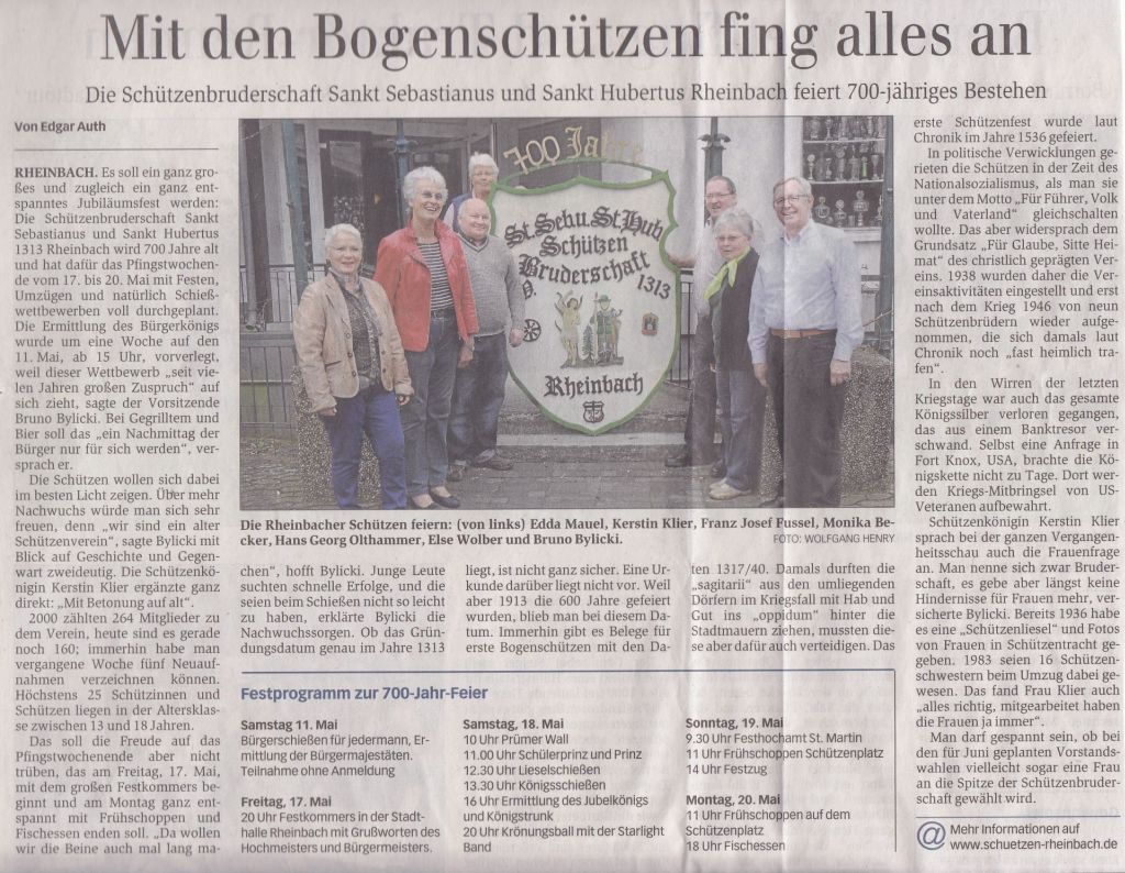 Generalanzeiger Bonn vom 20.04.2013